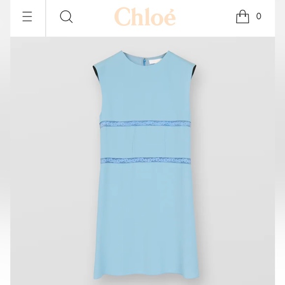 ✨ CHLOE ss21 lace-trimmed mini dress - Picture 2 of 8